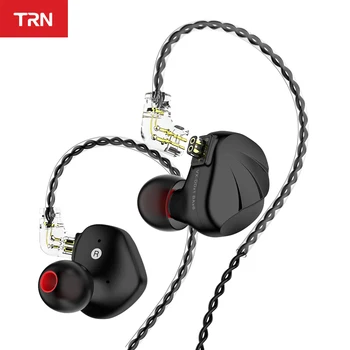 Nov TRN VX 6BA+1DD Hibridni Kovin V Uho Slušalke IEM HIFI DJ Monitor Teče Šport Slušalke Slušalka, Slušalke Headplug
