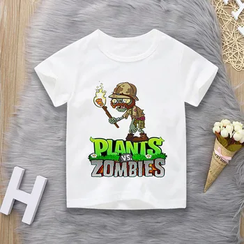 2020 nov obrat vojne zombi natisnjeni T-shirt fantje in dekleta športne otrok prosti čas zabavno igre bombaža, tiskane otroške obrabe
