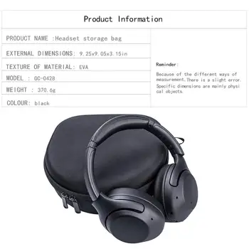 Slušalke Trdi EVA Primeru Za SONY WH-XB900N Black Slušalke Primeru kovček Zaščitna Trdo Lupino Slušalke