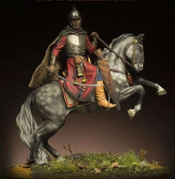 1/24 75 MM stari bojevnik s konja (S podnožjem ) Smole, slika Model kompleti Miniaturni gk Unassembly Unpainted