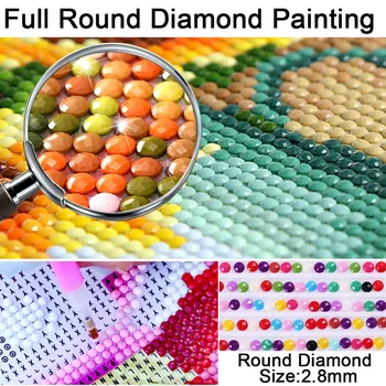 5d Diy Celoten kvadratni Diamond Slikarstvo Navzkrižno Šiv Diamond Vezenje Kristalno Krog Sončnično Diamond Mozaik Slik Needlework