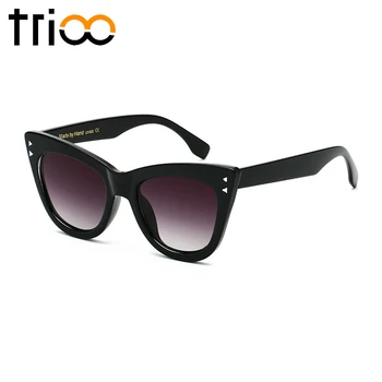 TRIOO Moda Mačka Oči, sončna Očala samici blagovne Znamke Odtenki Oculos de sol Ženski Oblikovalec New UV400 sončna Očala za Ženske