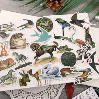 26PCS divje živali, Papirne Nalepke Obrti In Scrapbooking nalepke, knjige, Dekorativne nalepke, DIY Tiskovine