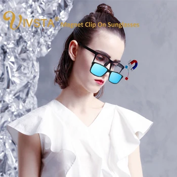 IVSTA Vključuje Okvir Magnetni Posnetek sončna Očala ženske optičnih slik s posnetka na polarizirana sončna očala zrcali kratkovidnost magnet