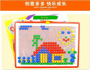 296 Pc/set Gob Nohtov Inteligentni 3D Puzzle Igre, Plastični Flashboard Otroške Igrače Darilo za Otroke, Izobraževalne Igrače