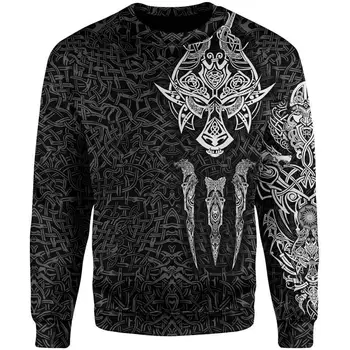 Viking Odin Slog tatoo 3D Tiskanih Hoodie in Majica Harajuku Moda hoodies Unisex Športna Jakna in pulover DW0017