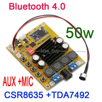 TDA7492 50 W+50 W CSR8635 Bluetooth 4.0 Avdio Sprejemnik Digitalni Ojačevalnik Odbor AUX za 12v 24v 19v avto