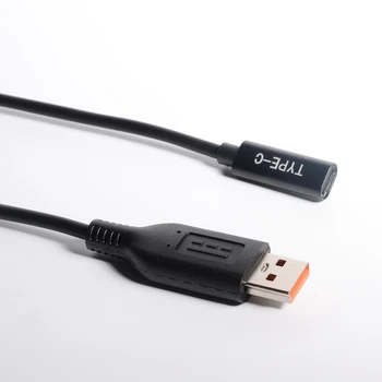 PD napajalni Kabel USB Tip C Do USB Kvadratnih Pretvornik Dc Priključite Napajalni Kabel Kabel za Lenovo Yoga 700 900 Joga 3 4 Pro