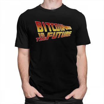 Lep Majica s kratkimi rokavi Moški Bitcoin Je Prihodnost Kratkimi Bombaža T-shirt Modno Oblikovanje BTC Crypto Valuti Blockchain Tee Vrhovi