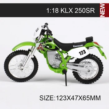Maisto 1:18 Motocikel Modeli H2R ZX14R Ninja ZX10R ZX12R ZX9R Vulcam KLX250 KX250 Mini Dirko Igrača Za Darilo Zbirka