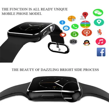 Novo X6 Pametno uro s Kamero Zaslona na Dotik Podporo KARTICE TF Kartice Bluetooth Smartwatch Moški Ženske Za iPhone Xiaomi Android, IOS