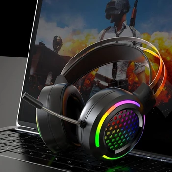 Cosbary Gaming Slušalke, Slušalke Žične Slušalke z Mikrofonom Surround Zvoka Funkcija za Zmanjšanje Šuma, ki je Primerna za PC, Xbox PS4