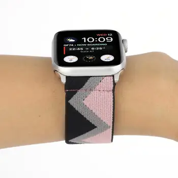 Solo Zanke Tkanine Watch Band za Apple ura iwatch Trak za Zapestje Pas za Serijo 6 SE 5 4 3 2 1 38 mm 40 mm 42mm 44 mm Prilagodljiv.