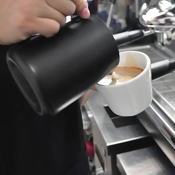 Iz Nerjavečega Jekla Za Penjenje Mleka Vrč Kave Espresso Barista Obrti Cappuccino Krema Za Penjenje Vrč Kave Creamer Penjenje Mleka
