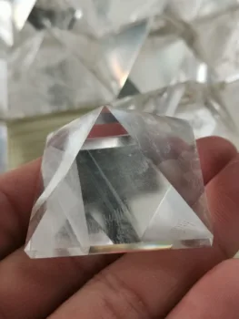 Naravno Bela Jasno, Kremen Piramida Kristalno Reiki Čakro Zdravljenje Doma Dekor