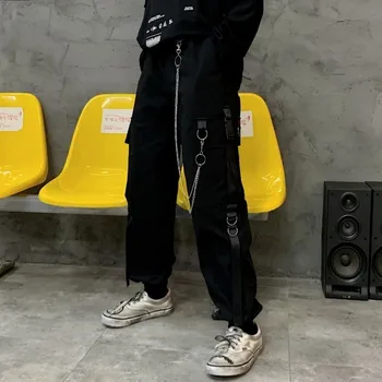 Korejski visoko pasu, ženske gleženj-dolžina clothings tovora hlače ženske hip hop slog priložnostne hlače študentov nekaj svoboden sweatpants