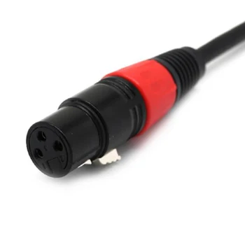 3,5 mm za XLR Kabel, 1/8inch Ženski TRS, da XLR 3 Pin Ženski Audio Kabel, Pretvornik Stereo Adapter Linije Black 0,2 m