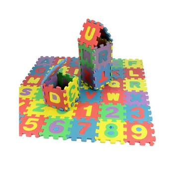 36pcs/set Otroci Igrajo Pena, Preproga EVA Jigsaw Pena Puzzle Igra Mat 66*66 cm Igrače Za Otroka Učenje In Izobraževanje Goma Eva