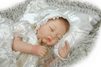 22-palčni 55 cm novega modela, prerojena baby doll lep zaprite oči baby doll silikonski vinil mehko pravi dotik Božična darila