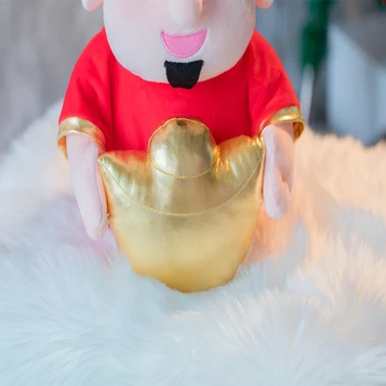 1pc 35 cm Bog Srečo Novo leto maskota Kitajsko Novo Leto, Kitajska Obleka človek Maskota v Tang bo Ustrezala Pliš Plišaste Lutka Stranka Dekoracijo