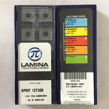 SPMT12T308 LT30 Prvotne LAMINA karbida vstavite z najboljšo kakovost 10pcs/veliko brezplačna dostava