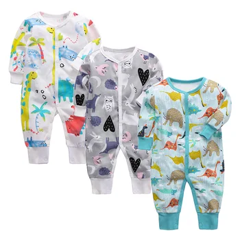 Dojenček Fant Dekle Z Dolgimi Rokavi Sleepsuit Otroške Igralne Obleke Newborn Baby Oblačila Jeseni Kombinezon Dekle Oblačila 2019 Risanka Pižami