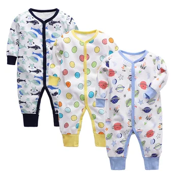 Dojenček Fant Dekle Z Dolgimi Rokavi Sleepsuit Otroške Igralne Obleke Newborn Baby Oblačila Jeseni Kombinezon Dekle Oblačila 2019 Risanka Pižami