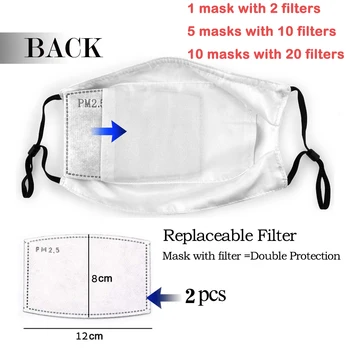 Nočna Mora Pred Božičem Jack Skellington Maska S Filtri Visoko-Q Dustproof Usta Zaščitni Pokrov Respirator Žarilna