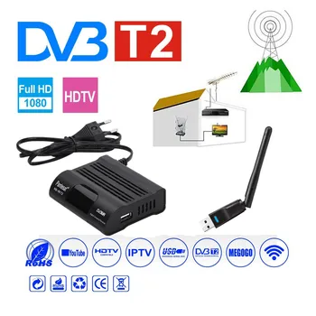 TV Tuner DVB T2 HECV 265 Full HD Digitalni TV-Sprejemnik H265 TDT TV Sprejemnik DVB-T2 Set-top Box sporazum o PROSTI trgovini DVB-T Odkodirnik Youtube IPTV M3u