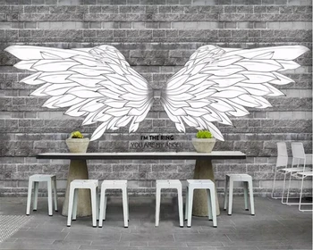 Wellyu ozadje po Meri 3d zidana обои Evropi in Združenih državah, ročno poslikana krila bar, kavarna kavč v ozadju stene papirja