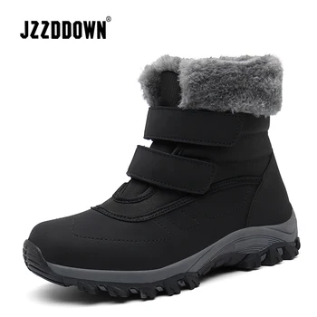 Jzzddown Z Plišastih zimski čevlji za ženske snow škornji Ohraniti Segrevanja ženske čevlje Gume Ženska Gleženj sneg škorenj plus velikost 35-42