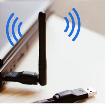 Vmade Mini Wireless usb wifi Ralink 5370 150mbps 2dBi wifi adapter za DVB-T2 in DVB-S2 TV BOX Antene WiFI Omrežja WLAN Kartico