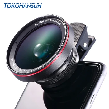 HD Optična Stekla 0.6 x širokokotni Objektiv S 15x Super Macro Leča za iPhone 6s 7 6 8 Plus Samsung S8 S9 Opomba 8 9 Objektiv Kamere Kit