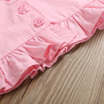 Pudcoco Dekle Nastavite 2Y-6Y Moda Flamingo Malčke Baby Dekleta Telovnik Crop Tops Kratke Hlače, Obleke, Oblačila