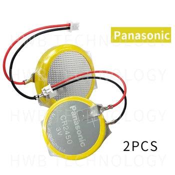 2pcs/veliko Novo Pristno Panasonic baterija CR2450 z spajkanje pin plug žice bonders CR 2450 3V AFPX-BATT FP-X Serija PLC Baterije
