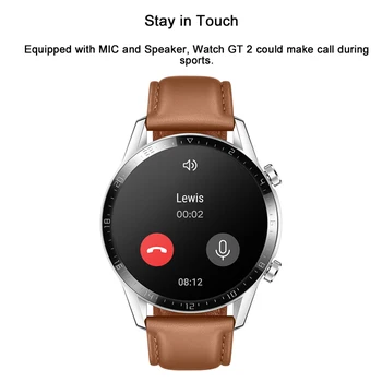 Globalna Različica Huawei Watch GT 2 GT2 Pametno gledati kisika v krvi, GPS Nepremočljiva Telefonski Klic Srčni utrip Tracker Za Android iOS