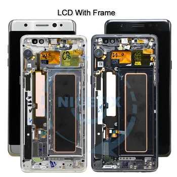 Za Samsung Galaxy Note Fan Edition FE SM-N935F/DS N935F LCD-zaslon, zaslon na dotik, računalnike z Okvirjem Za Samsung Note 7 LCD
