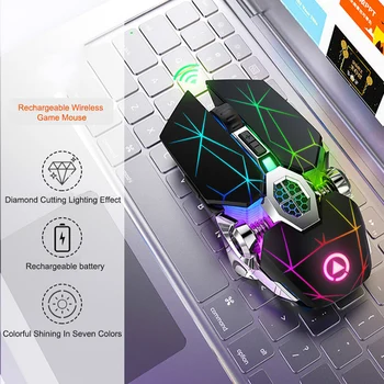 2.4 GH Brezžično Miško Gaming Miška LED Optična USB Računalniška Miška Brezžični Igra z Miško Tiha Miška Za Prenosni RAČUNALNIK Pribor