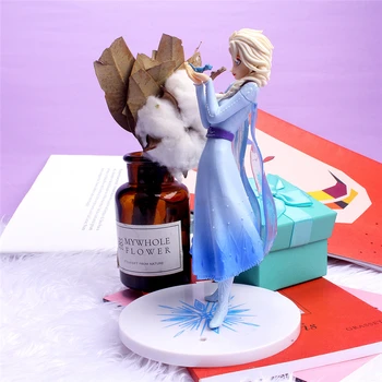 Disney Zamrznjene Elsa princesa 21 cm PVC Slika Dejanje Zbirateljske Model Dekoracija Lutka Igrače Za Otroke Novo Leto darilo