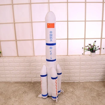 Candice guo! ustvarjalne plišastih igrač Kitajski vesoljski shuttle raketnega modela CN-5 mehko polnjene blazine blazino rojstni dan Božično darilo 1pc