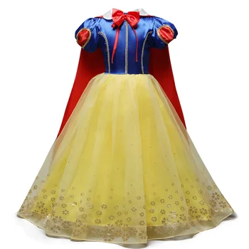 Dekleta Princesa Obleko za Otroke Cosplay Kostumi za noč Čarovnic, Božič Stranka Pozimi Dolg Rokav Obleke Otroci Obleko Gor