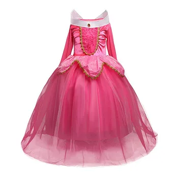 Dekleta Princesa Obleko za Otroke Cosplay Kostumi za noč Čarovnic, Božič Stranka Pozimi Dolg Rokav Obleke Otroci Obleko Gor