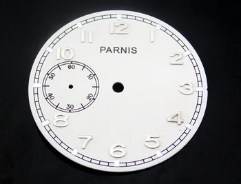 Parnis kot 38,9 mm, Bela Številčnica Fit ETA, 6497,Galeb ST3600 Gibanje Mens Watch P328