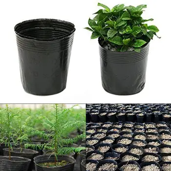 100 kos Cvetlični Lončki Plastične Rastlin lonec Za Rastline Vrtec Vrt Vaza Doma Vegetacije Orodja Seeder rastlin pot