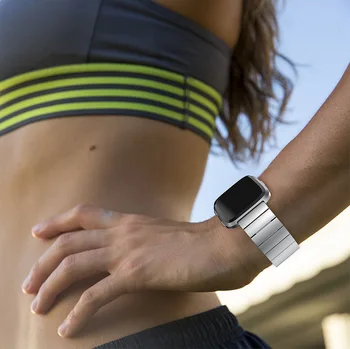 Vroče Klasičnih Zlitine Watche Band Za Fitbit Obratno Nastavljiva Manšeta Zamenjava Watch Trak Pametno gledati pribor Preprosto Trak