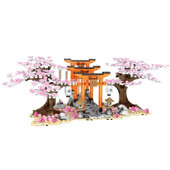 647+Kos Moc Majhnih Delcev Romantično Sakura Drevo Češnjev Cvet Gradnik Zbiranja Igrač - Sakura Grove