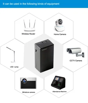 Kingsener 5V 2A 44.4 WH Mini Brezprekinitveno Napajanje UPS Zagotavljanju Izredne Moči za Varnostno kopiranje CCTV Kamere Usmerjevalnik 12000mAh