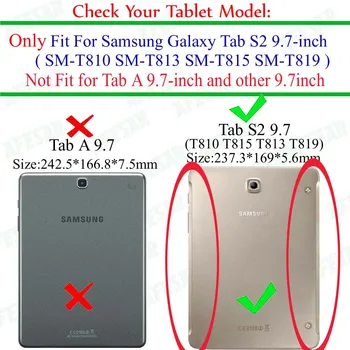 Mehki Silikon TPU Ohišje Za Samsung Tab Galaxy S2 9.7 T810 T813 T815 T819 Tablet Coque Fundas Pokrov+zaščitna folija+pen