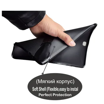 Mehki Silikon TPU Ohišje Za Samsung Tab Galaxy S2 9.7 T810 T813 T815 T819 Tablet Coque Fundas Pokrov+zaščitna folija+pen