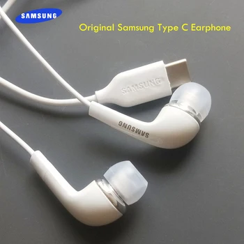 Originalni Samsung HI-fi Slušalke USB TIP C Digital Stereo Čepkov Z Mic/Daljinski upravljalnik Za Galaxy Note 10 Pro A8S A60 A80 A90